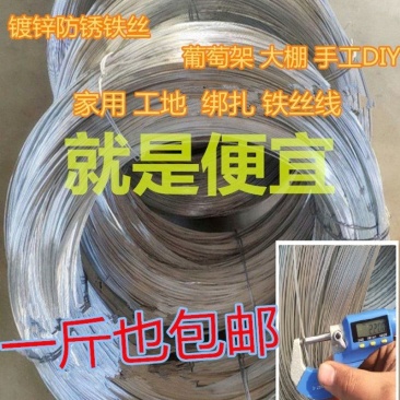 防锈镀锌铁丝家用铁线丝手工DIY扎丝挂窗帘晾衣绳8/14