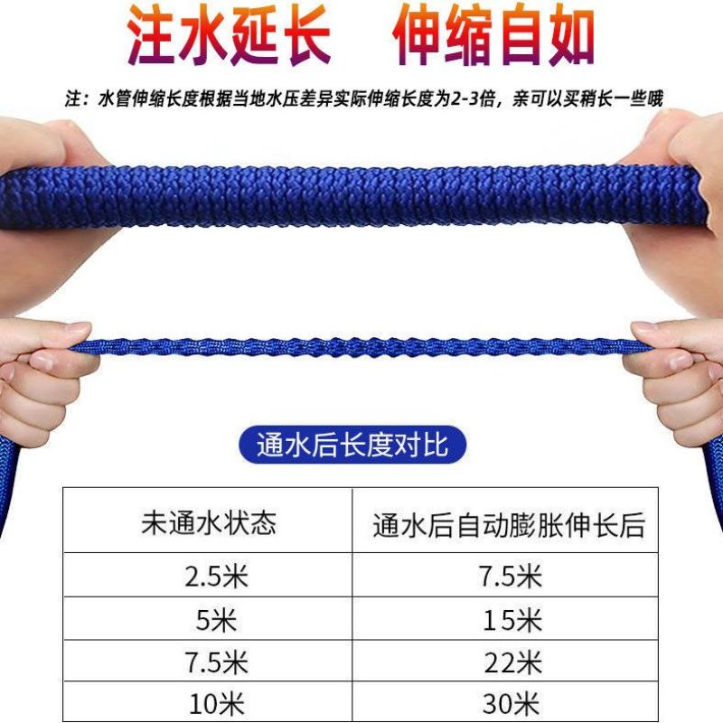 伸缩水管软管高压洗车水枪家用冲洗汽车浇花工具防爆易收纳魔