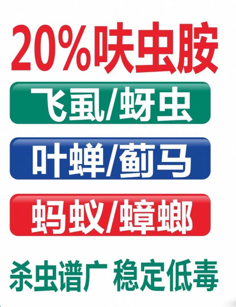 20%呋虫胺！对蚜虫，蓟马，飞虱，粉虱等效果显著