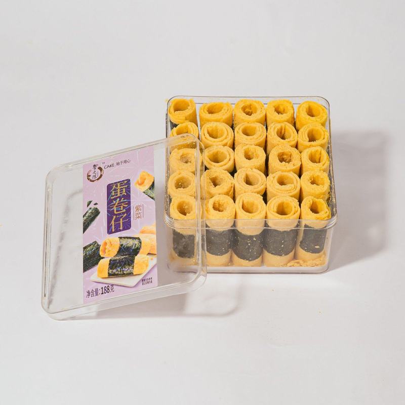 粤之陈紫菜蛋卷仔188g盒装