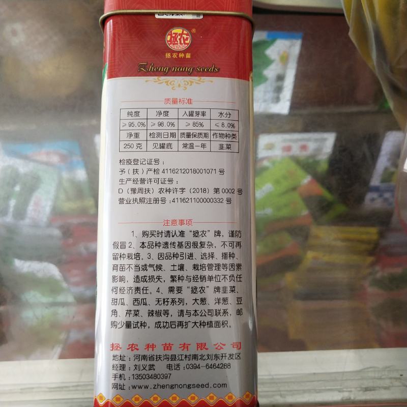 铁杆黑苗韭菜韭菜种子250g短休眠期白根韭菜种籽