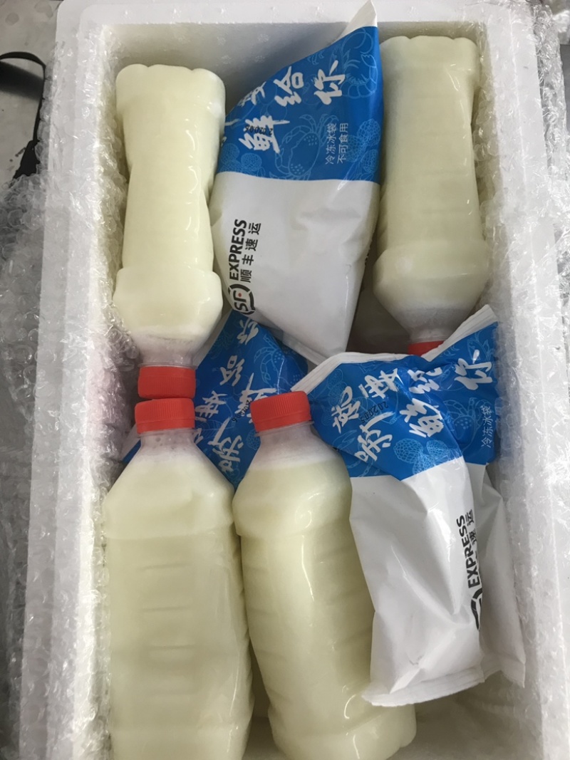 阿拉善原生态骆驼鲜奶、牧场直供、天天先挤、奶味浓郁。