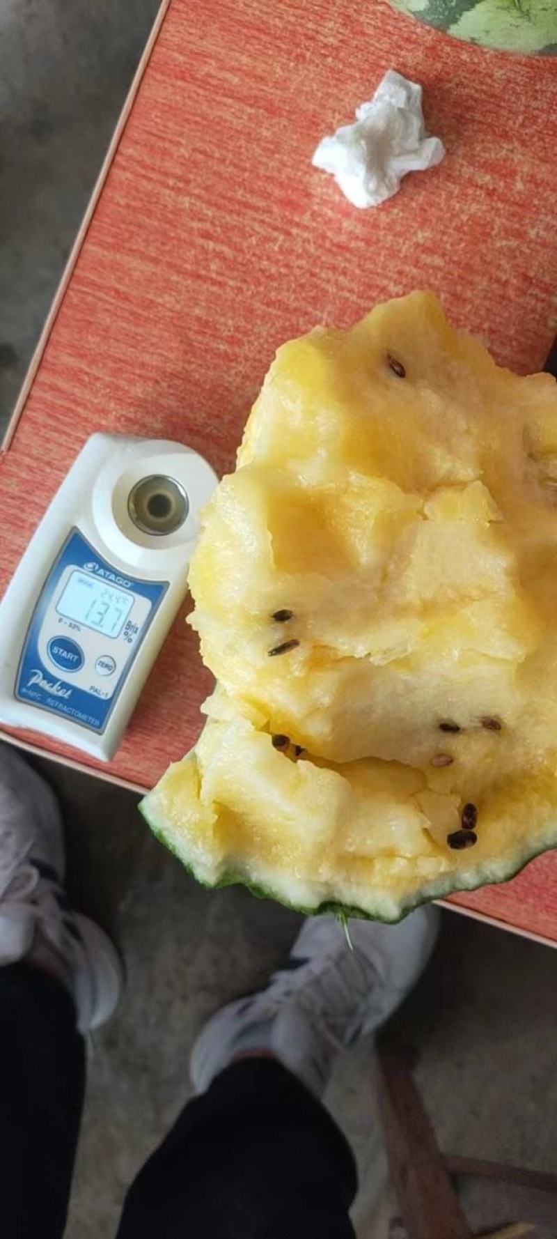 江苏东台精品特小凤西瓜黄心西瓜皮薄多汁，全国发货量大从优