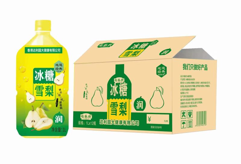 1升冰糖雪梨，12瓶整箱