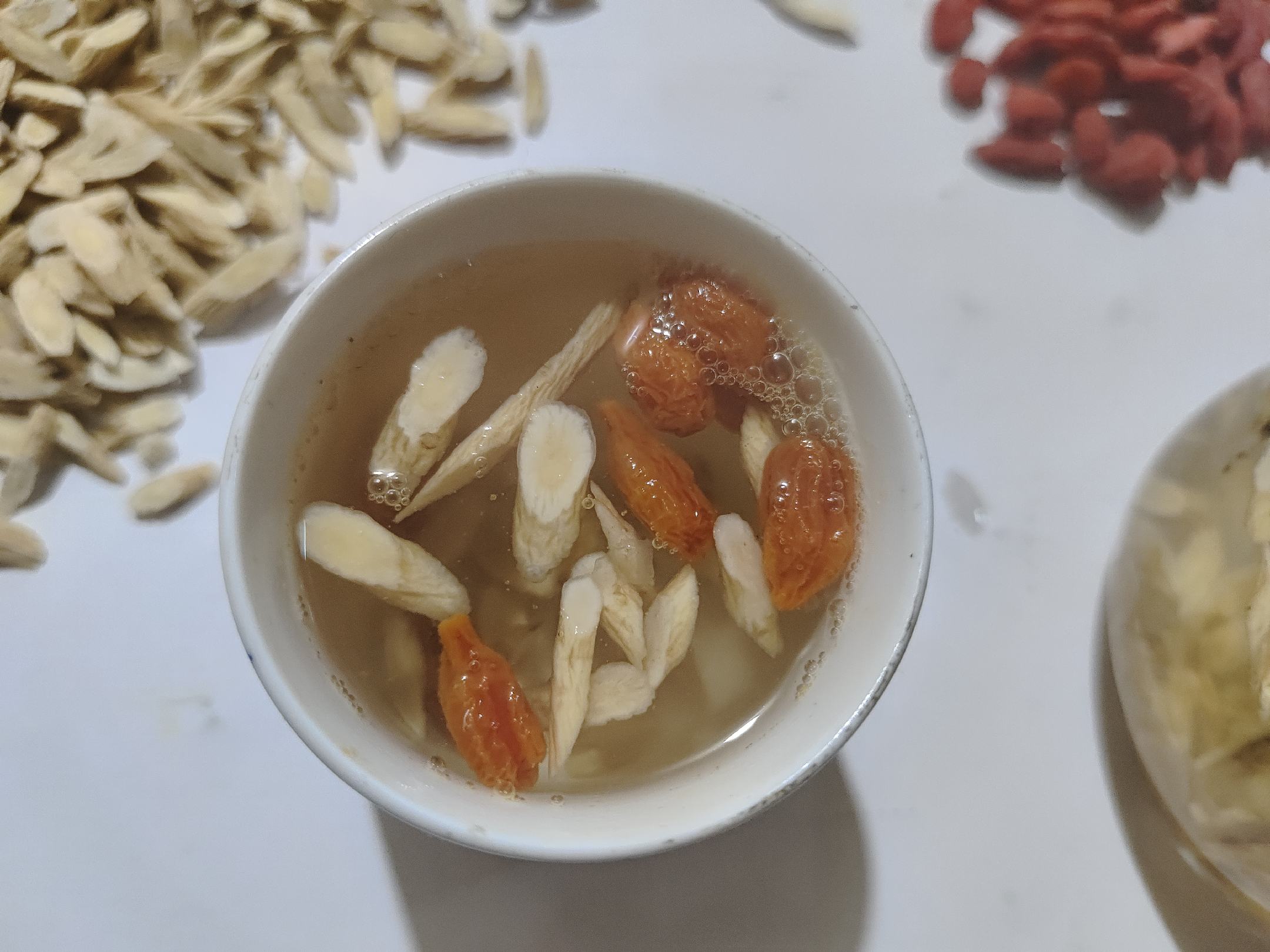 黄芪与其他药材搭配冲泡图