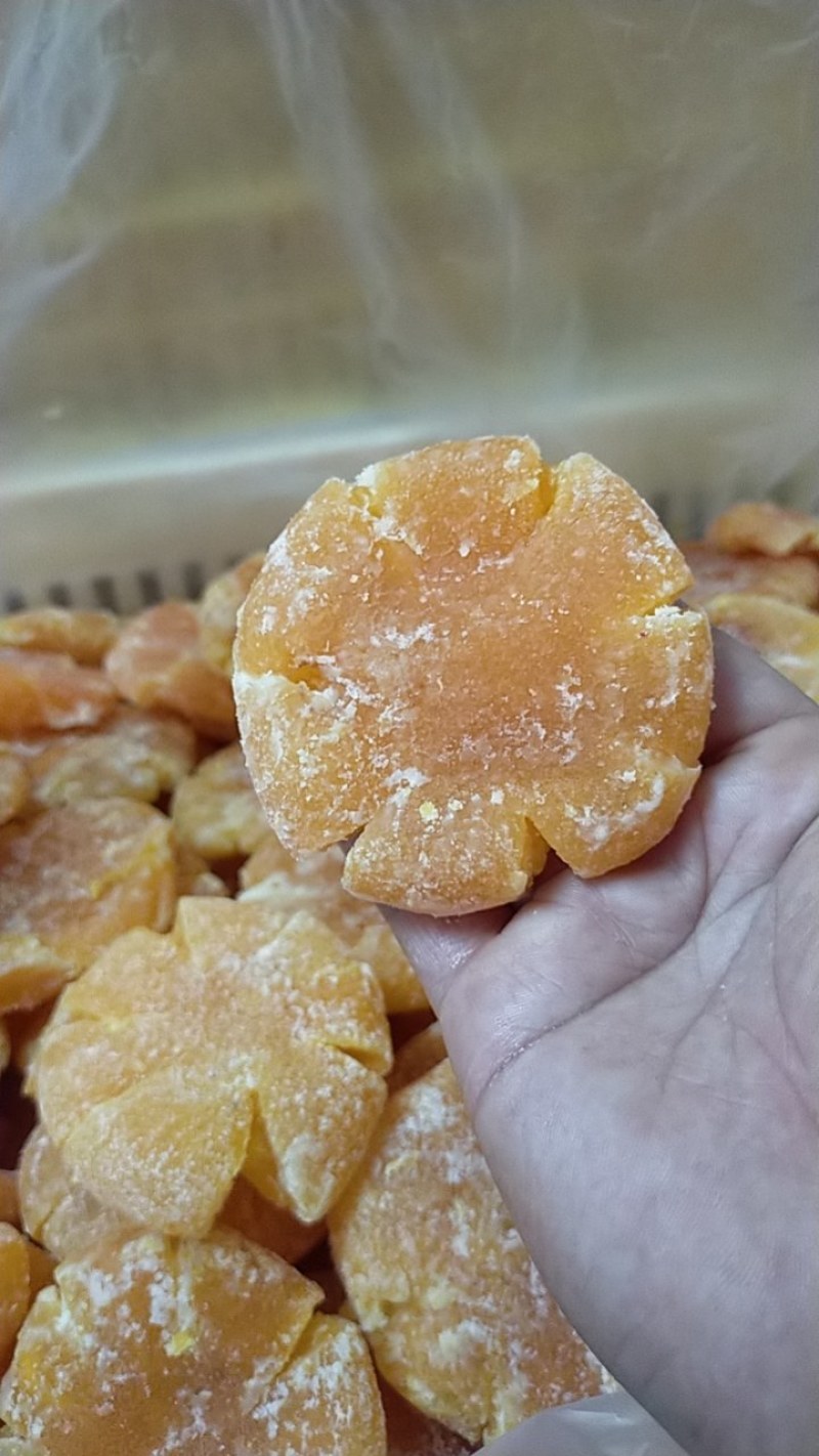 老式白糖桔饼，纯白糖，手工制作！