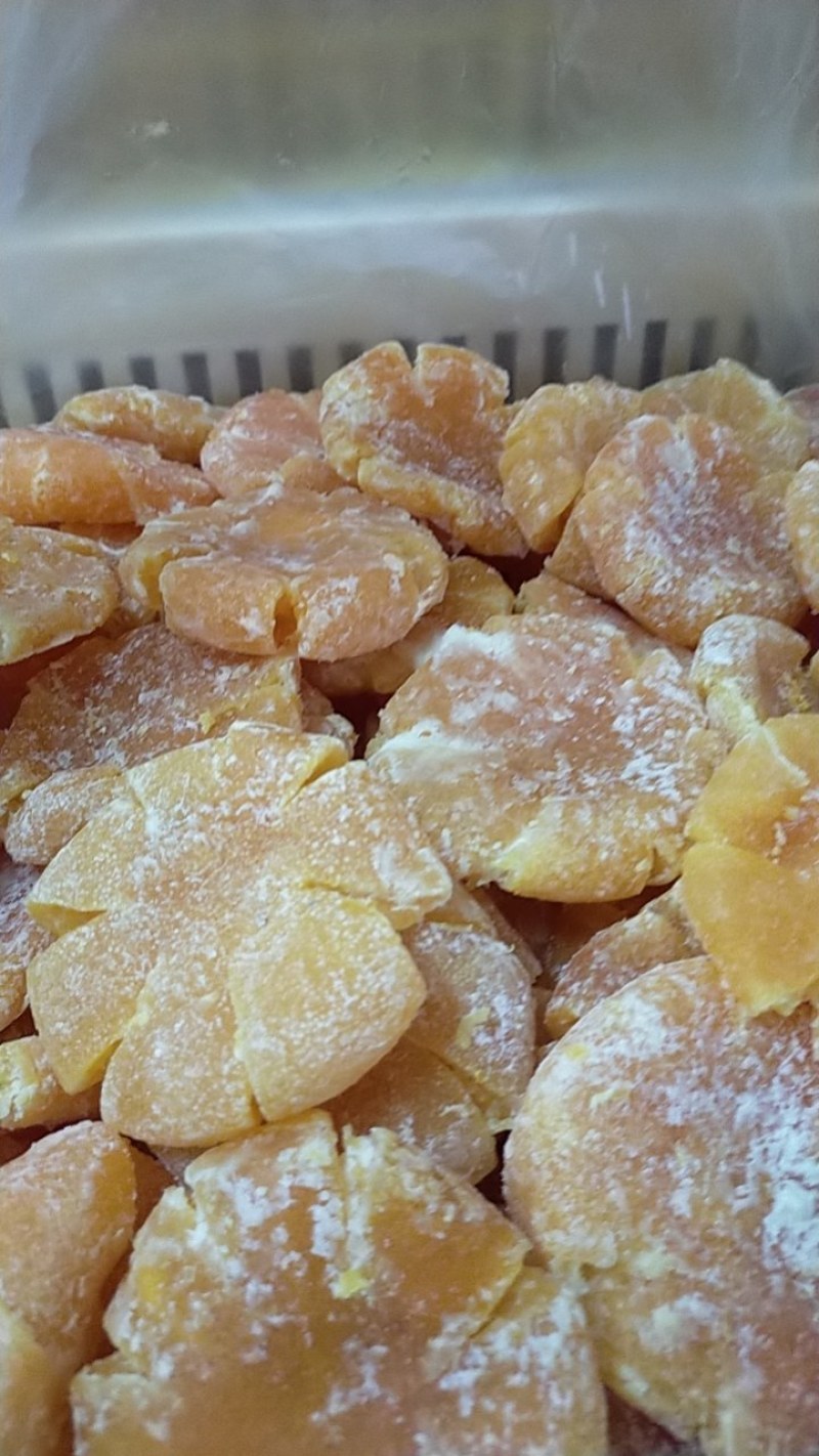 老式白糖桔饼，纯白糖，手工制作！