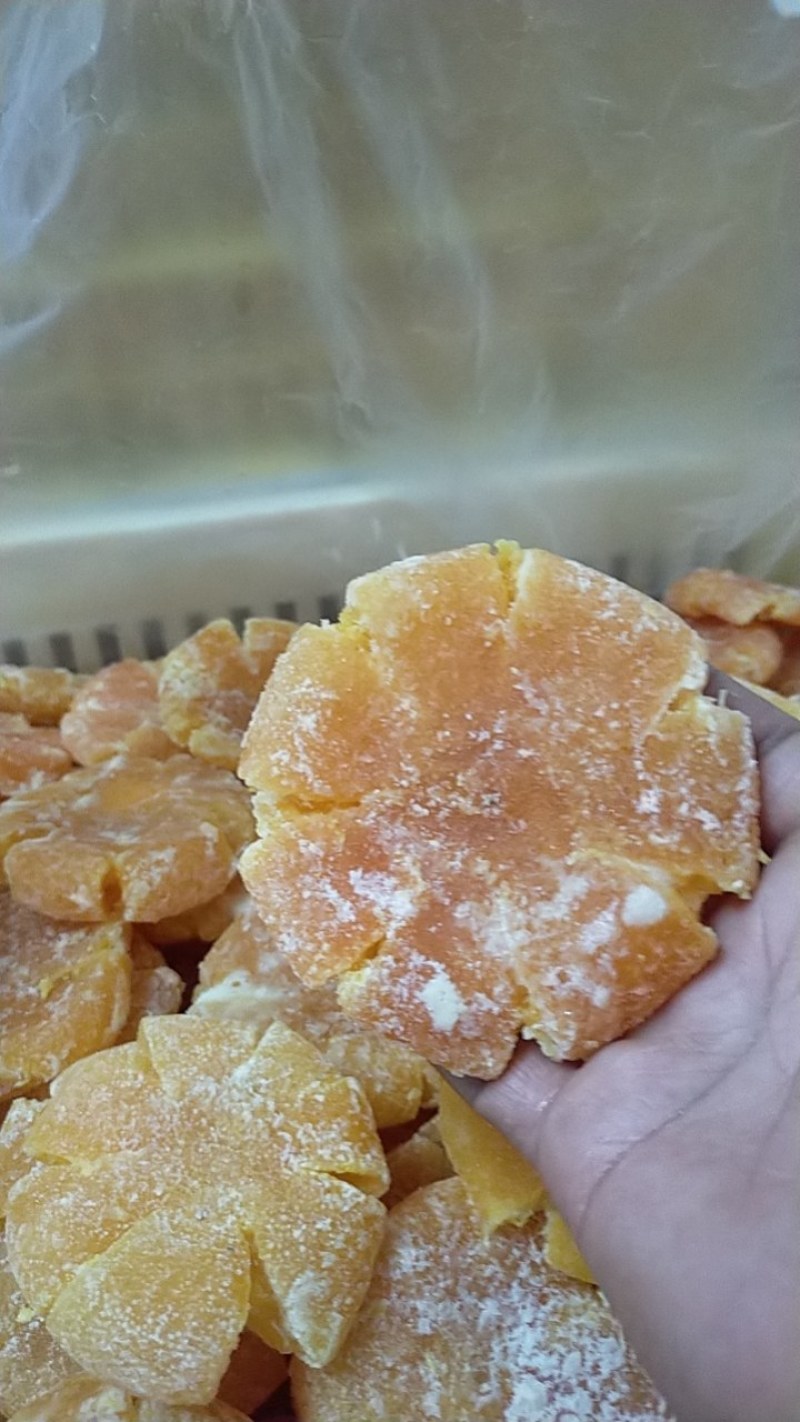 老式白糖桔饼，纯白糖，手工制作！