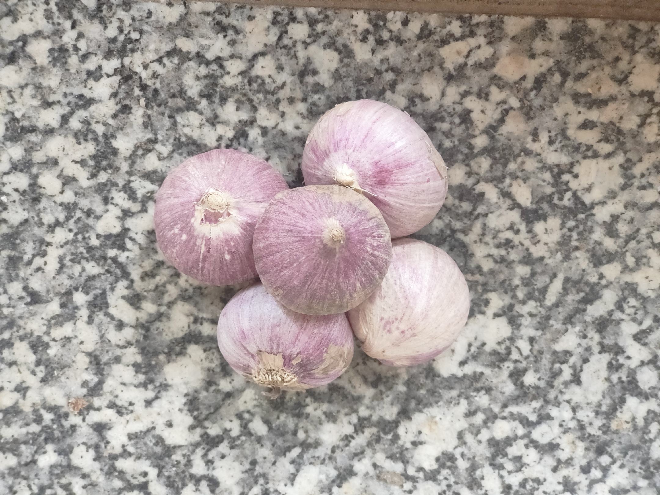 微波加热法剥独头蒜