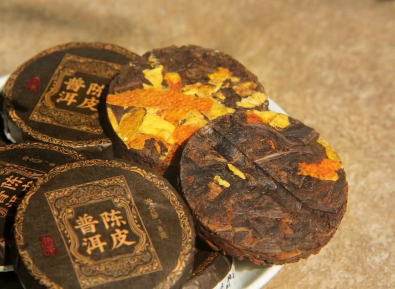 新品小饼时代，陈皮+古树熟茶500g
