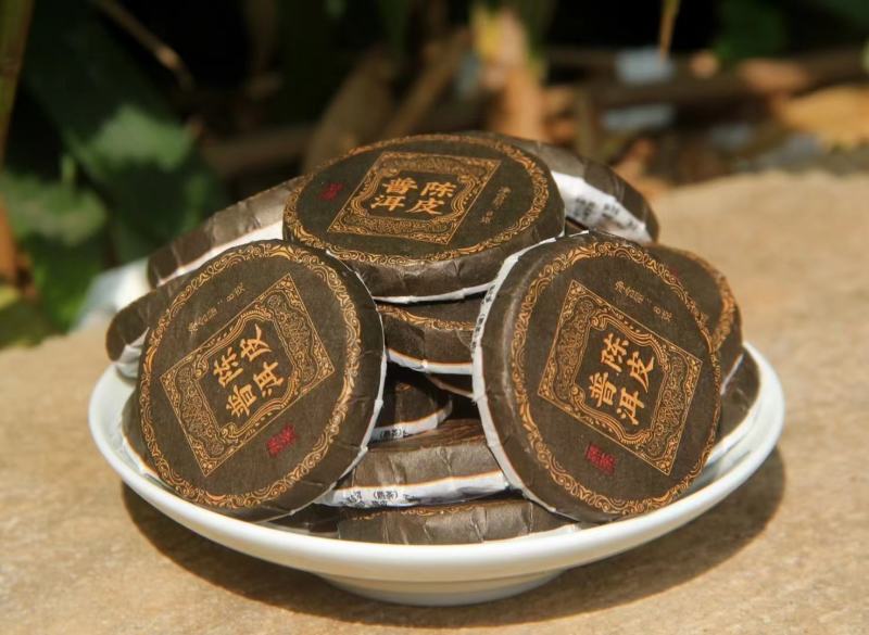 新品小饼时代，陈皮+古树熟茶500g