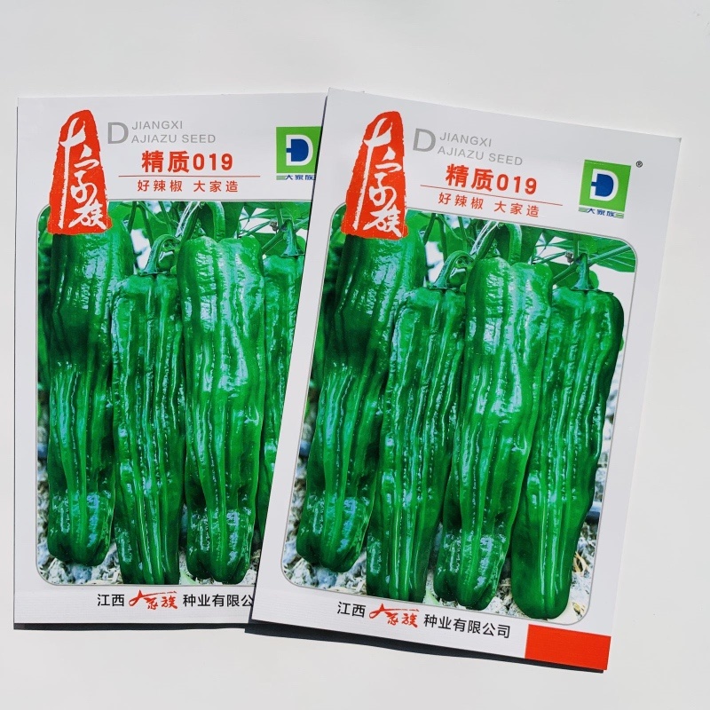 大家族精质018大果薄皮泡椒种子品种杂交一代黄绿皮品种