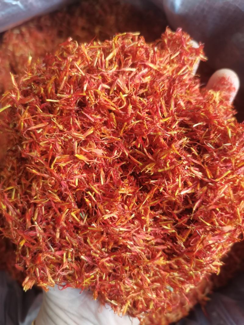 红花新疆红花泡脚艾叶红花中草药无硫熏红花非藏红花