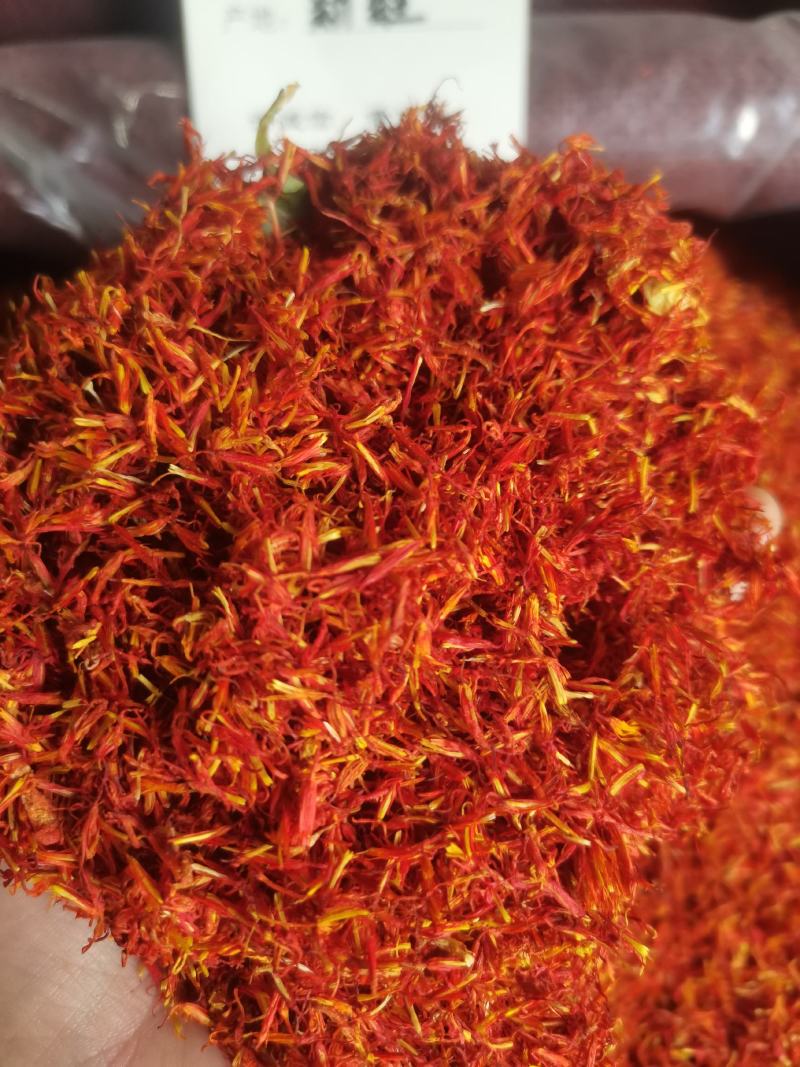 红花新疆红花泡脚艾叶红花中草药无硫熏红花非藏红花
