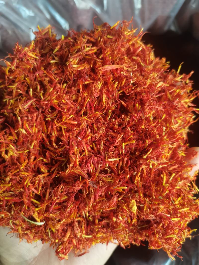 红花新疆红花泡脚艾叶红花中草药无硫熏红花非藏红花