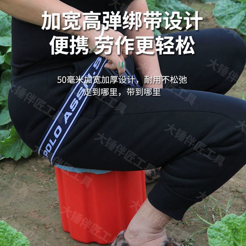 农用凳子随身凳大棚懒人墩跟屁虫凳子加厚采摘凳挖蒜专用多功