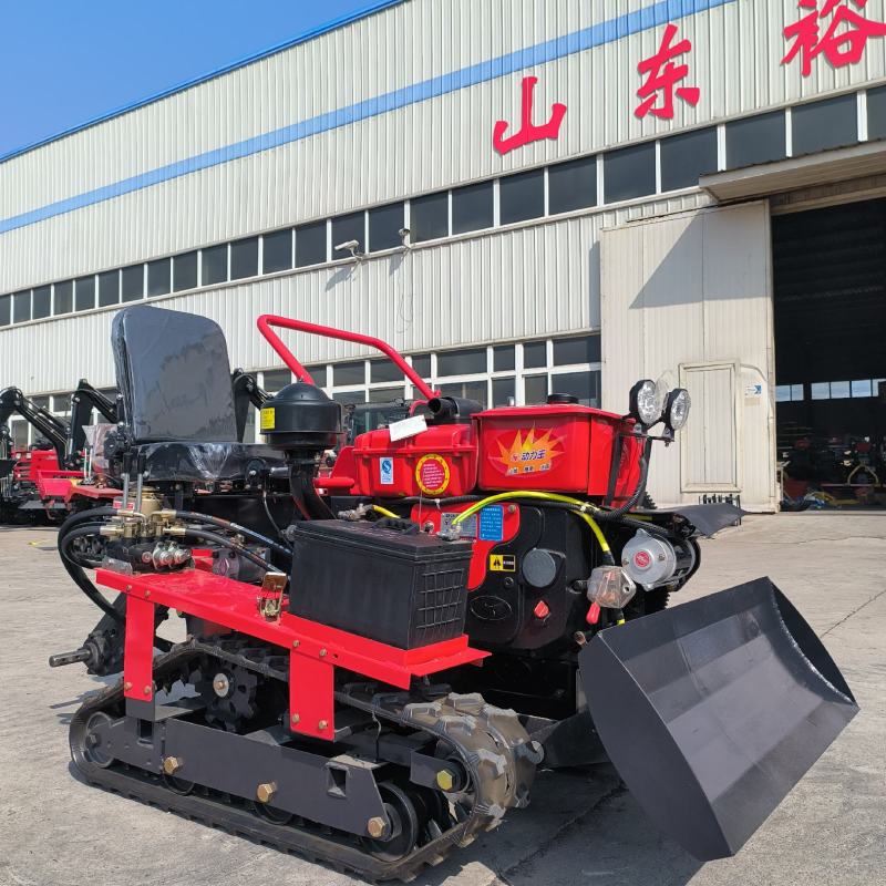 裕丰25马力多功能履带旋耕机乘坐式微耕机开沟除草耕地机