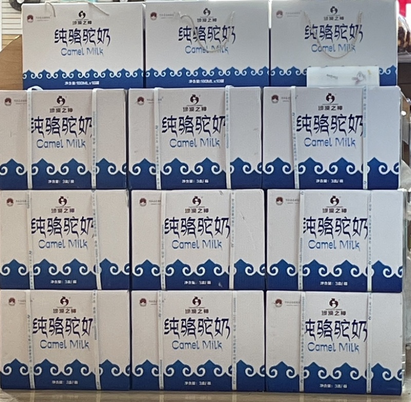 内蒙古阿拉善沙漠之神纯骆驼奶大量上市
