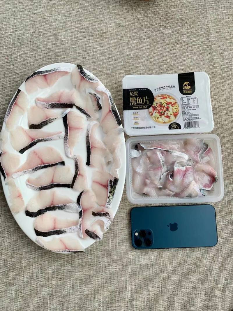 黑鱼片，鱼片，火锅鱼片，生鱼片