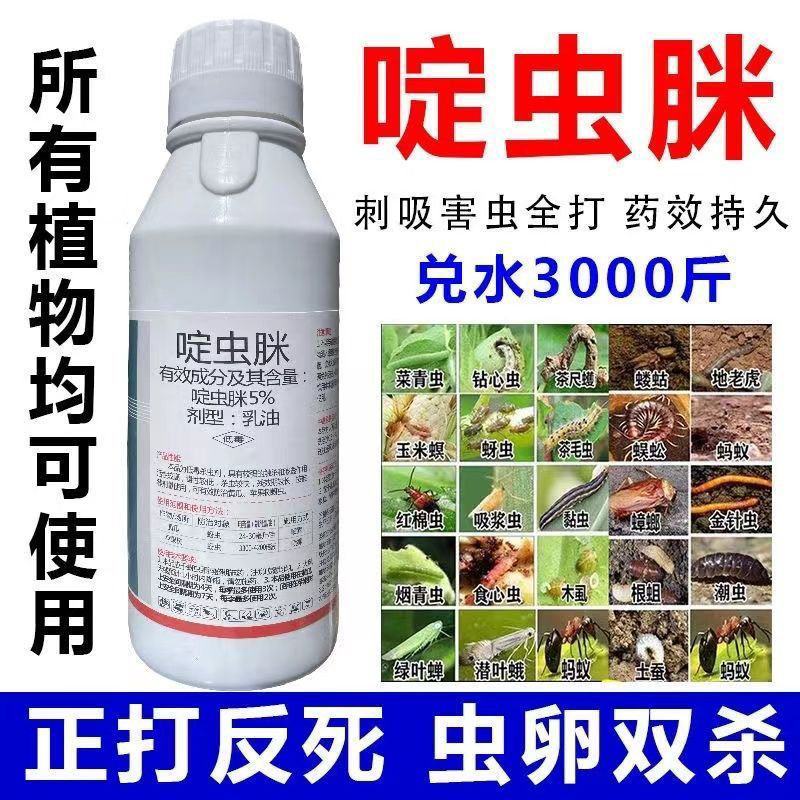 5啶虫脒可防治蚜虫飞虱叶婵粉虱蓟马跳甲效果突出