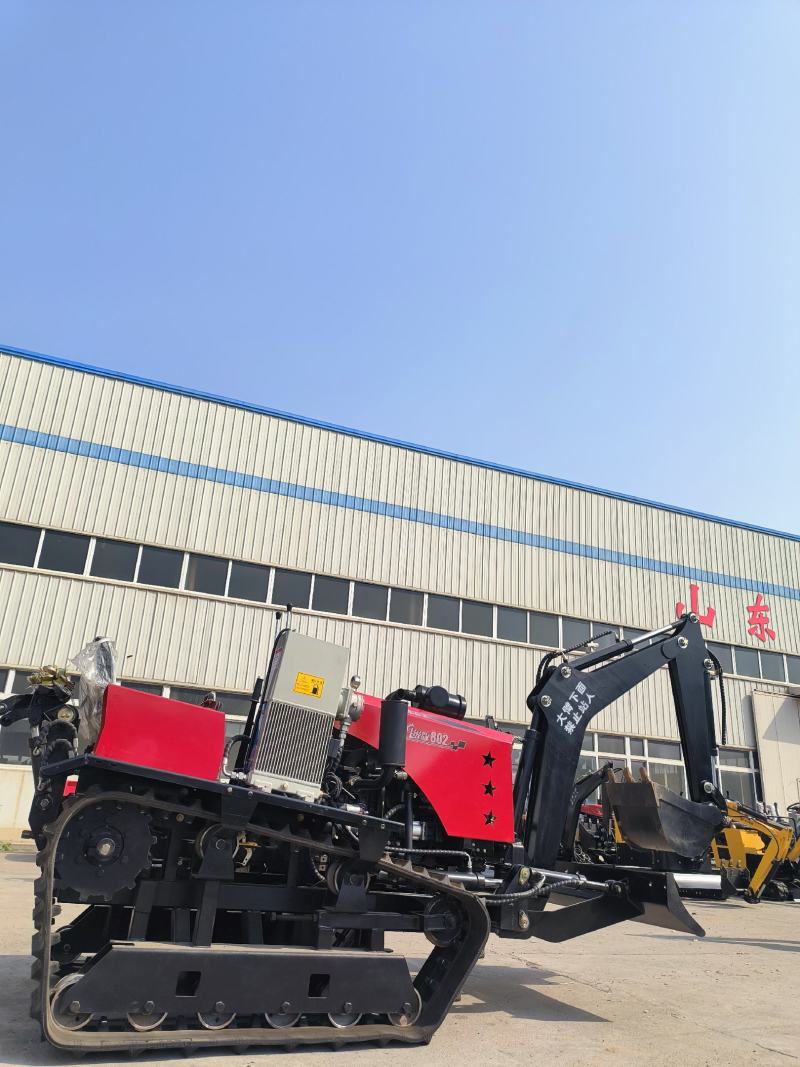 加强版80马力水旱多功能履带一体旋耕机智能油温散热器
