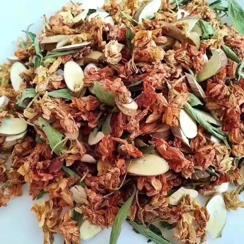 八宝茶展会地摊八宝茶花茶金龙茶