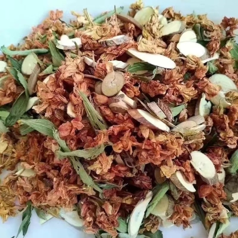 八宝茶展会地摊八宝茶花茶金龙茶
