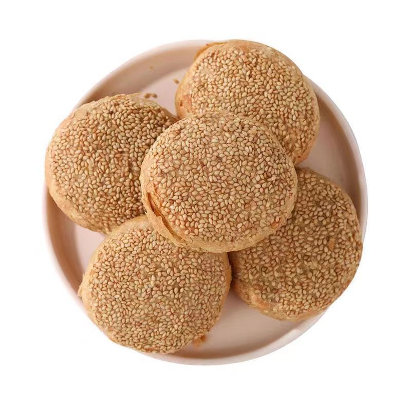 麻将烧饼麻酱火烧老北京天津半成品芝麻油酥真空特产小吃火烧