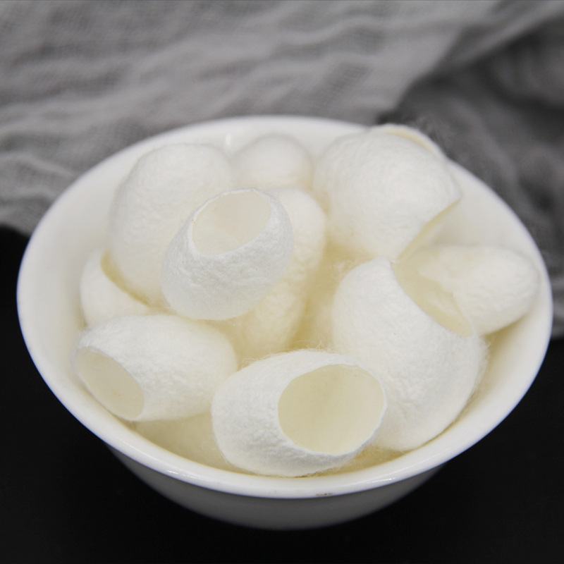 中药材蚕茧壳干蚕茧手工挑选七子白原料美容