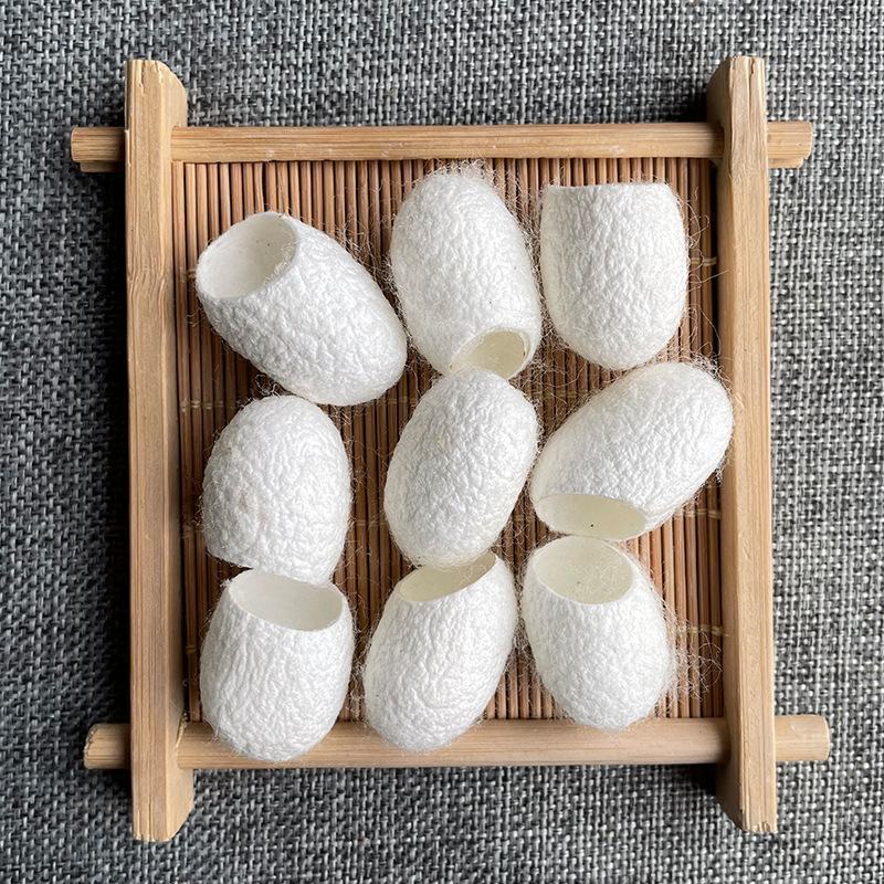 中药材蚕茧壳干蚕茧手工挑选七子白原料美容
