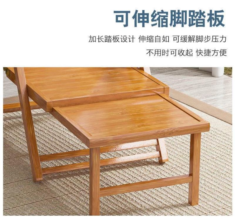 沙滩平躺椅家用午休竹椅湖南工厂发往全国品质保障量大从优