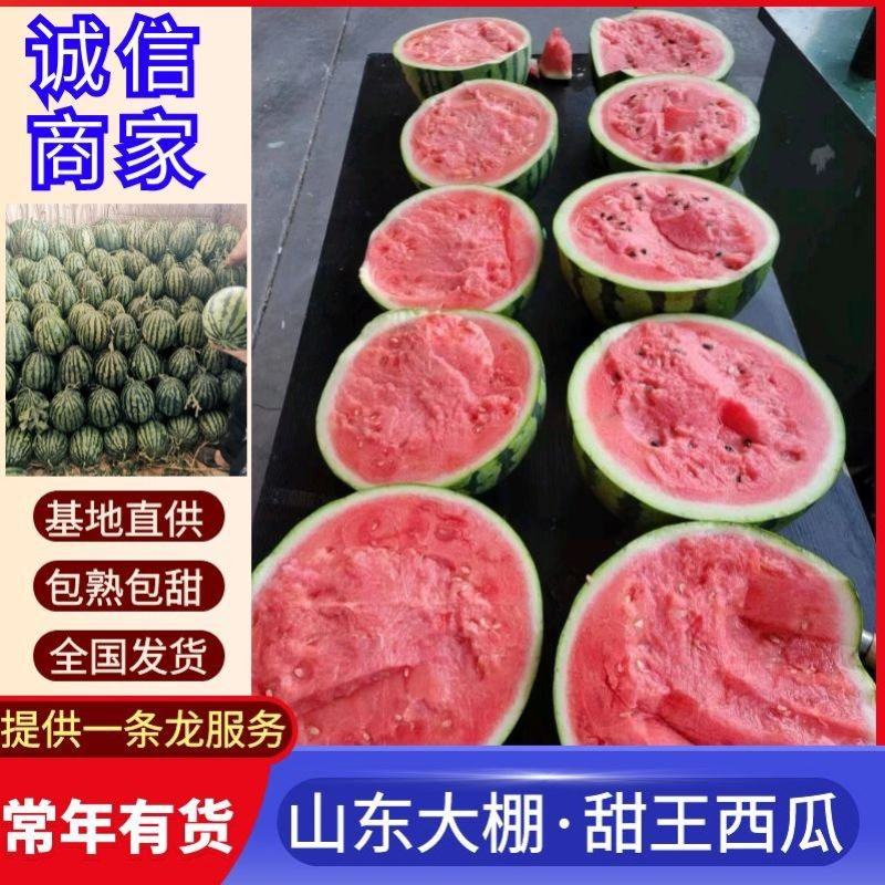 《实力商家》山东西瓜大棚甜王西瓜山东甜王产地直发