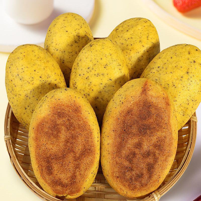 纯粗粮杂粮玉米饼子锅贴窝窝头不加糖不搀面粉粑粑饱腹早餐主