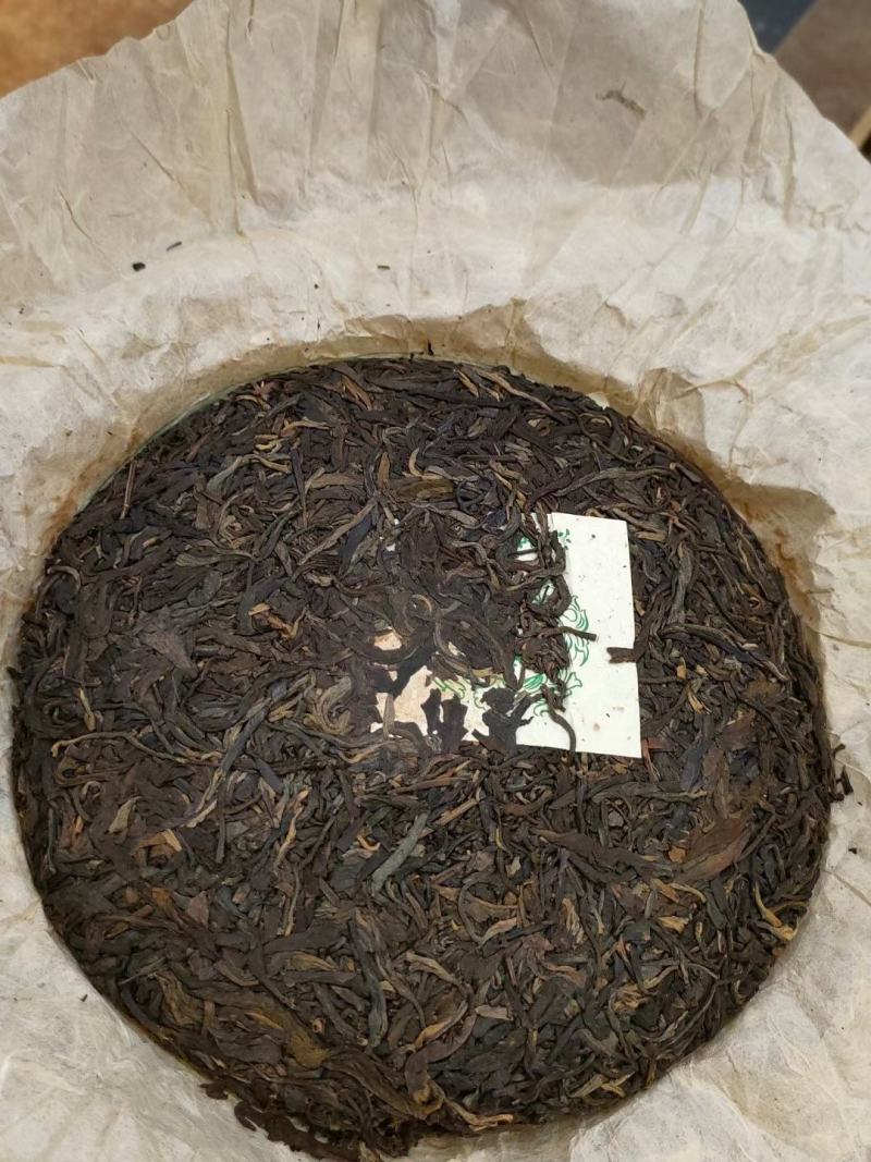 2005年云南江城圆茶老生茶饼357克高香普洱茶干仓七子