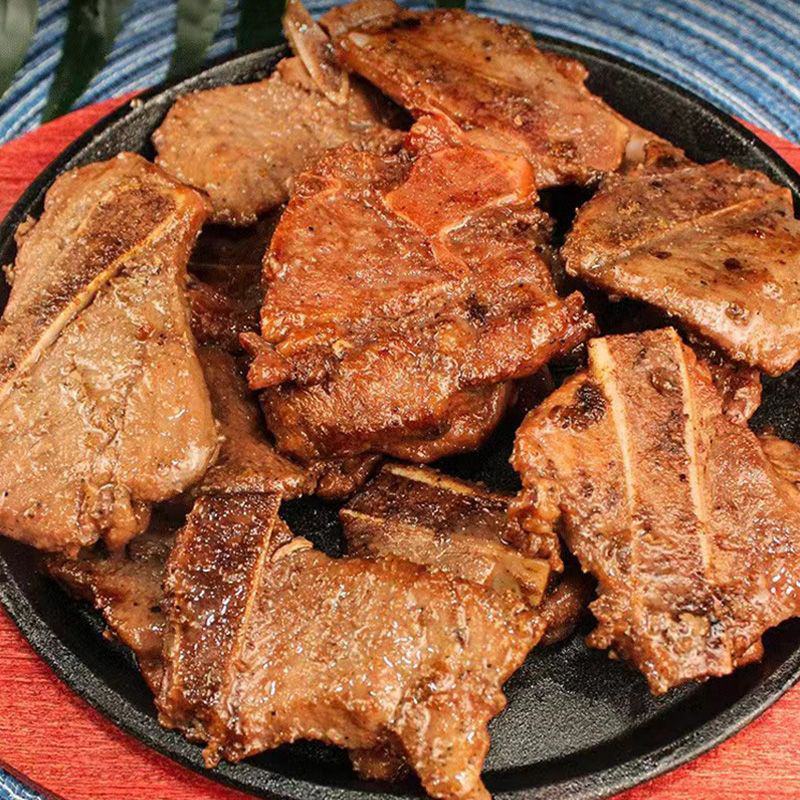 黑椒猪排带骨猪扒酒店餐饮半成品调理腌制特色菜商用冷冻食材