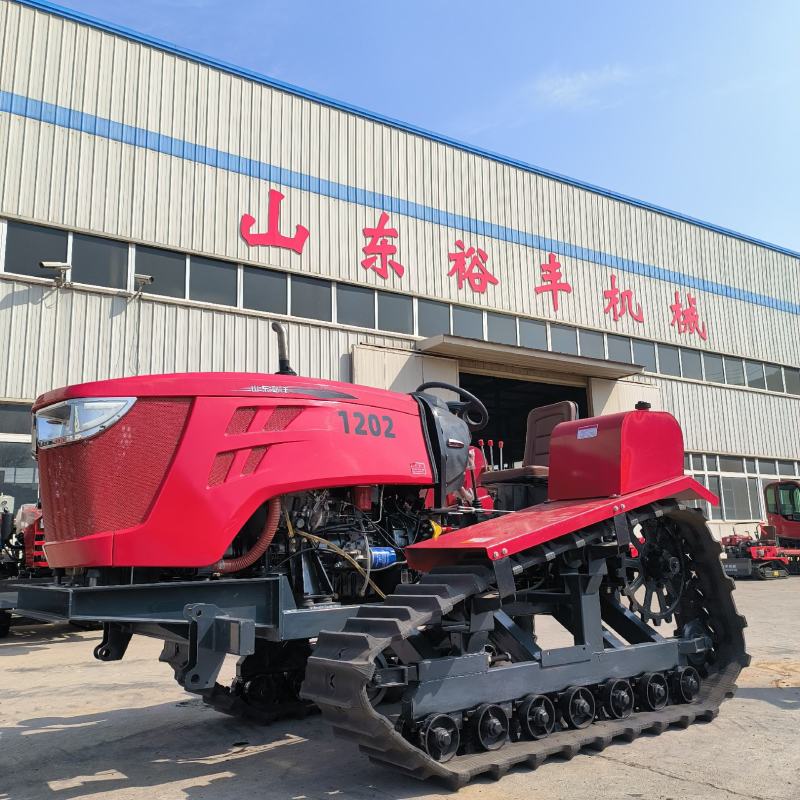120马力履带拖拉机乘坐式柴油耕地机可搭配多种农具使用