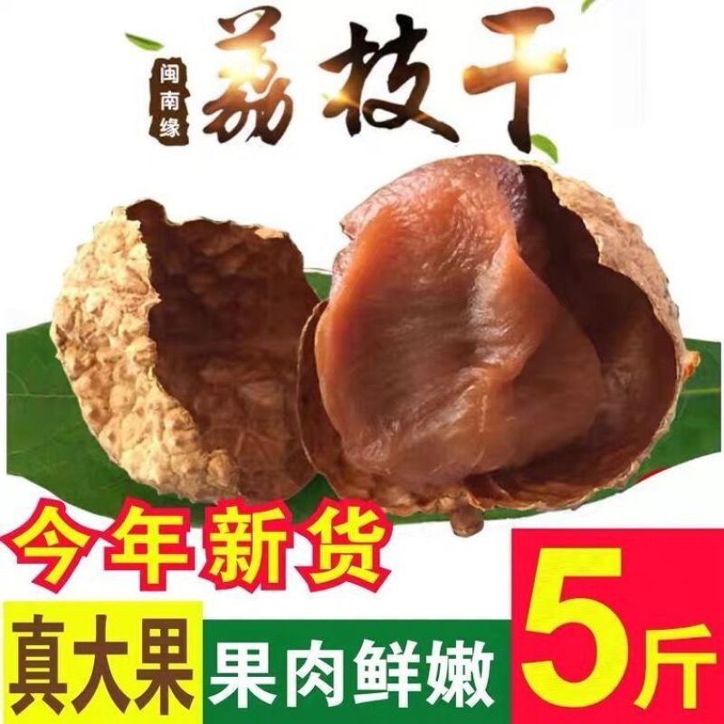 福建12A桂味大荔枝干5斤莆田新货核小肉厚批发干货糯荔枝