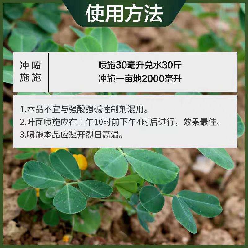 花生膨大叶面肥粒粒饱绿叶壮棵颗粒饱满花生膨大剂