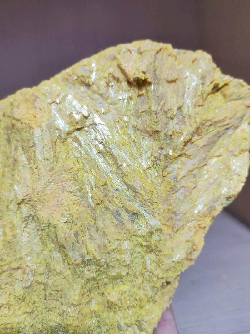 天然矿石雌黄原矿晶体国画矿物颜料摆件观赏
