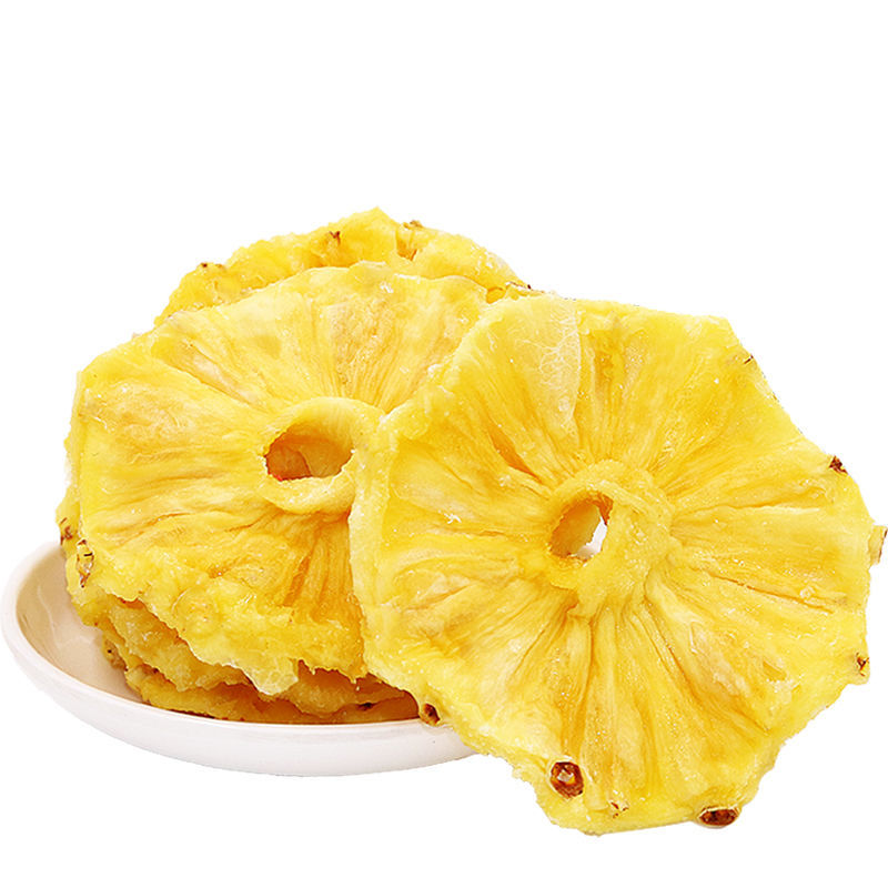 精品大片菠萝干圈片鲜果原切水果干蜜饯果脯零食凤梨干批发批