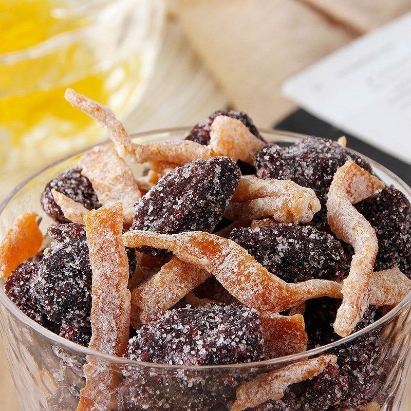 冰糖杨梅干雪花杨梅酸甜冰花陈皮杨梅干梅子蜜饯果干果脯休闲