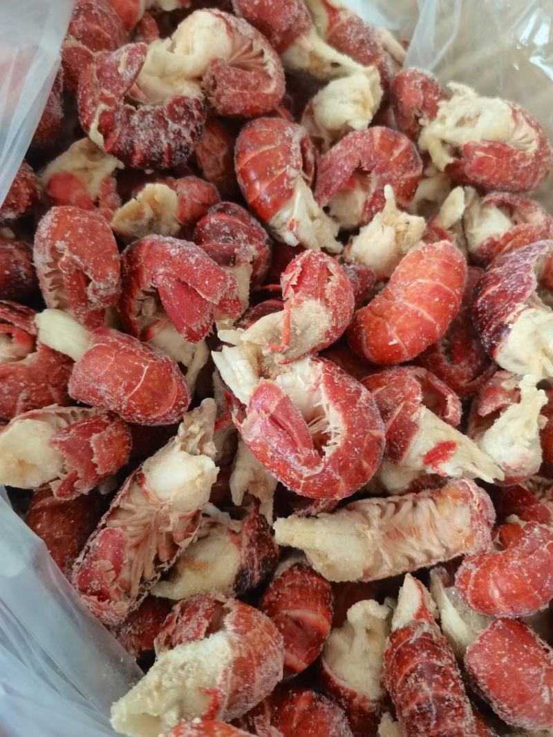 特大原料龙虾尾净重20斤95粒左右下料