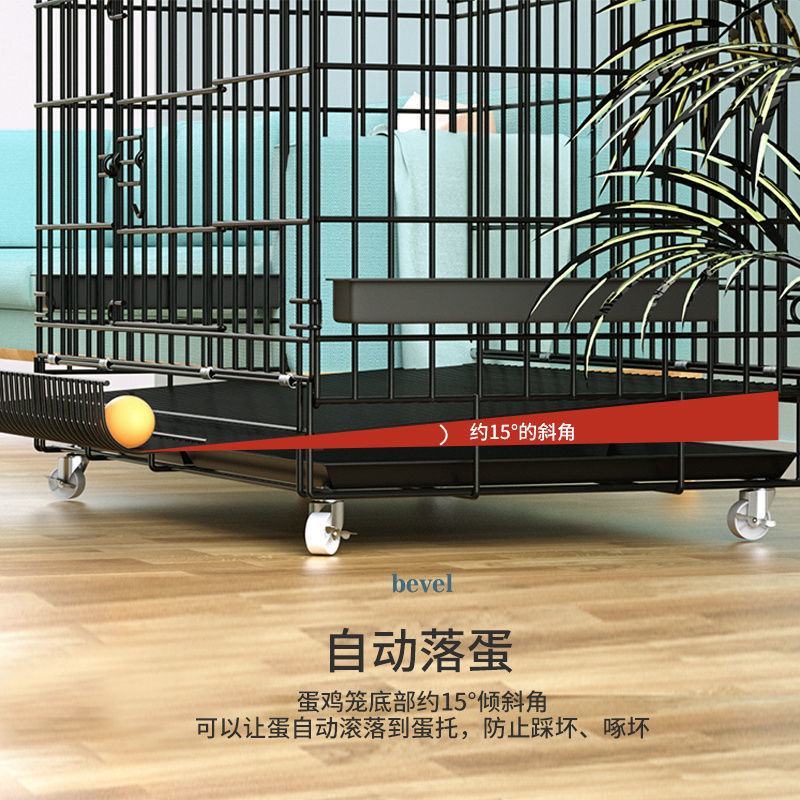 鸡笼子大号特大养殖笼自动清粪鸡舍家用家庭鸡笼多层鸡笼鸭笼