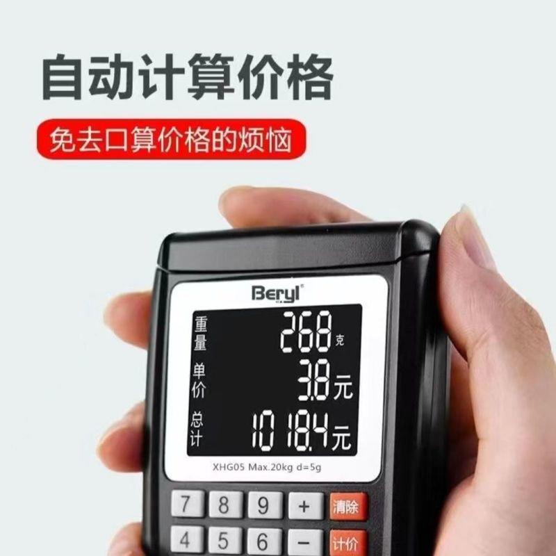 高精度计价电子称精准手提秤弹簧钩秤快递行李秤家用买卖秤