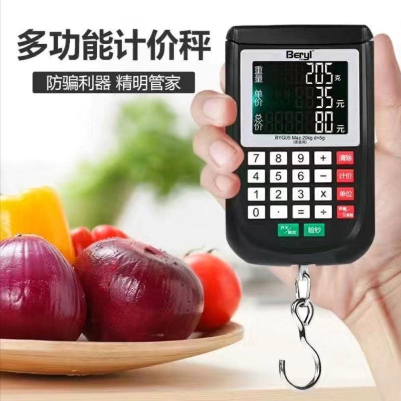 高精度计价电子称精准手提秤弹簧钩秤快递行李秤家用买卖秤