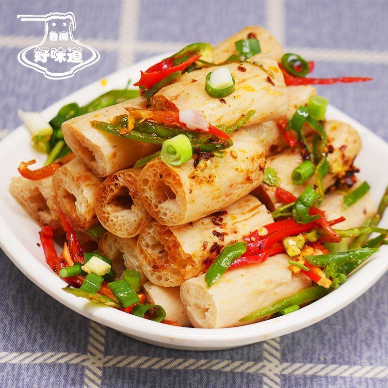 素肉豆肠豆棍素鸡肠干货豆制品多规格豆皮腐竹棍凉拌火锅
