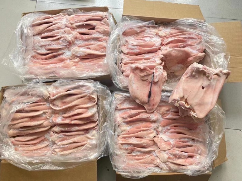 猪耳朵干净无毛干货一手货源证件齐全全国发货食材供应