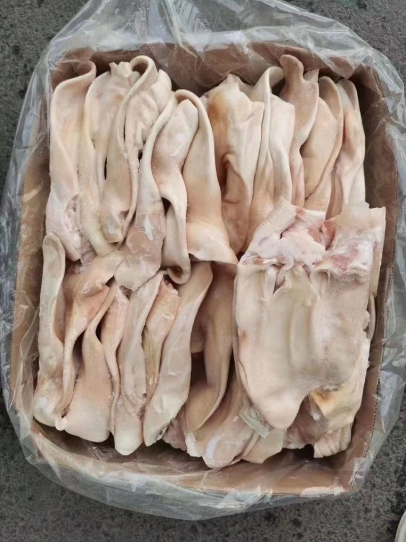 猪耳朵干净无毛干货一手货源证件齐全全国发货食材供应