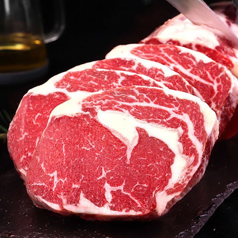 澳洲原切谷饲眼肉牛排新鲜整条健身厚切牛扒儿童牛排家庭装进