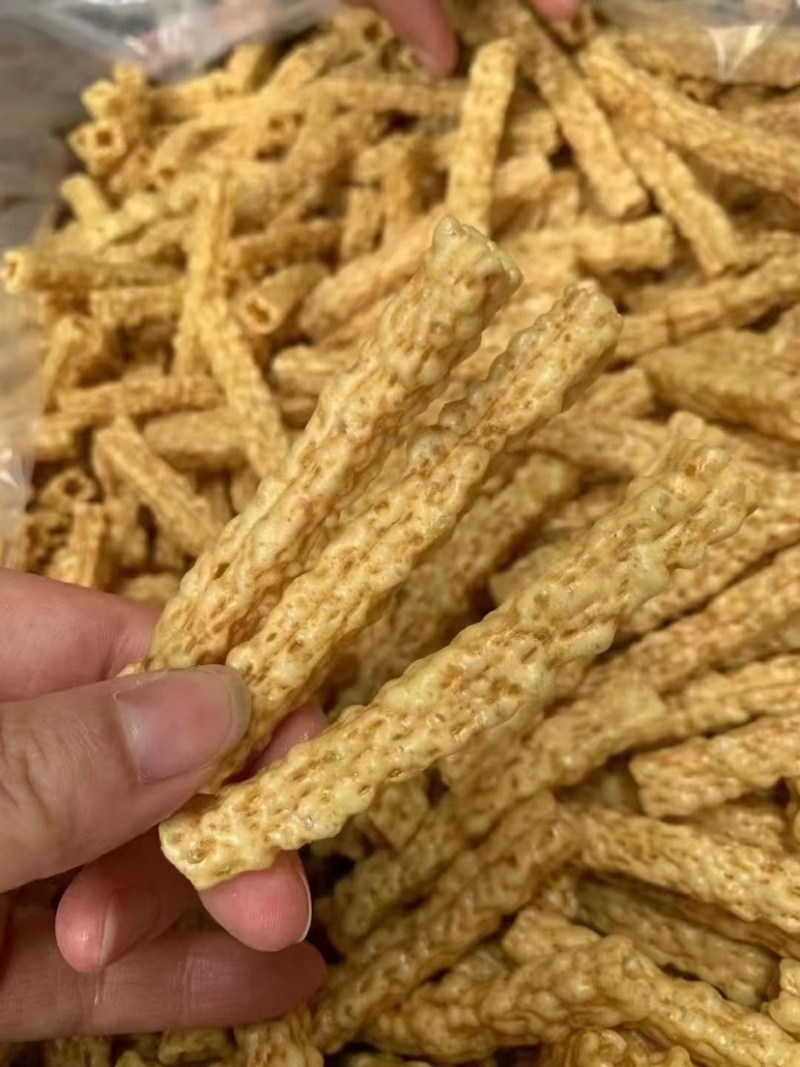 亚麻籽烤酥膨化食品麻辣原味牛排一箱净重8斤